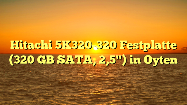 Hitachi 5K320-320 Festplatte (320 GB SATA, 2,5") in Oyten