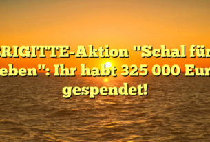 BRIGITTE-Aktion "Schal fürs Leben": Ihr habt 325 000 Euro gespendet!
