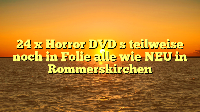 24 x Horror DVD s teilweise noch in Folie alle wie NEU in Rommerskirchen