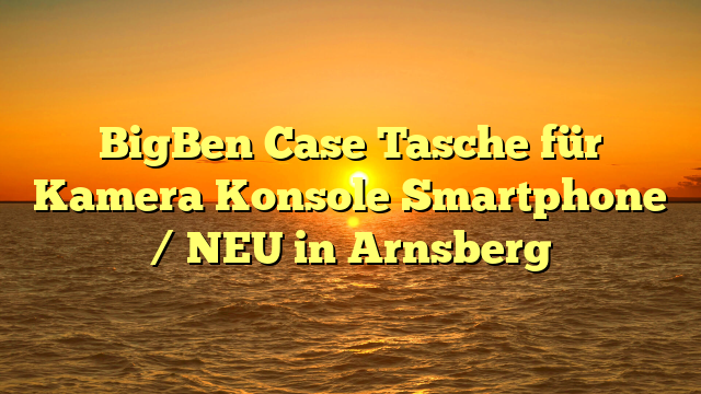 BigBen Case Tasche für Kamera Konsole Smartphone / NEU in Arnsberg