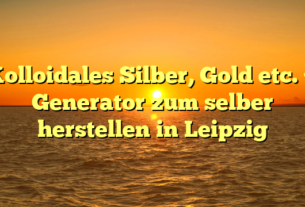 Kolloidales Silber, Gold etc. + Generator zum selber herstellen in Leipzig