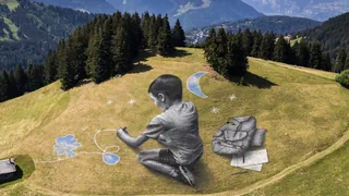 Kulturnews in Kurzform – Saype bemalt wieder Wiesen über Villars-sur-Ollon